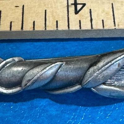 Pewter Lapel Vase Pin.