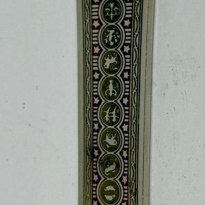 Sale Photo Thumbnail #202: Nice scrollwork with the signs of the zodiac on the handle.  Good condition.