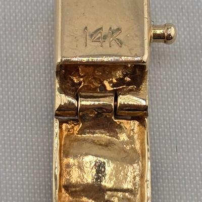 Lot 12: 14k Gold 8" Nugget Bracelet - 28g