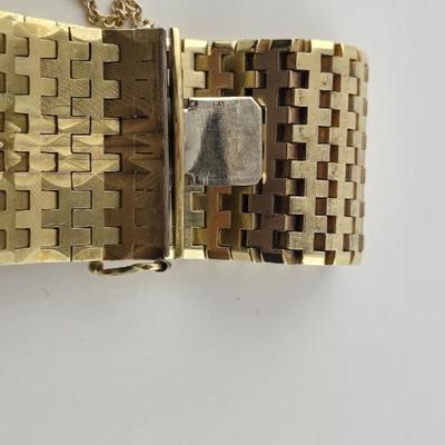 Lot 13: 18k Solid Gold Bracelet with Security Chain - 100g