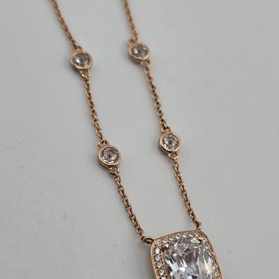Lot 16: 925 Silver Necklace, Ring and Earring Set - 19g