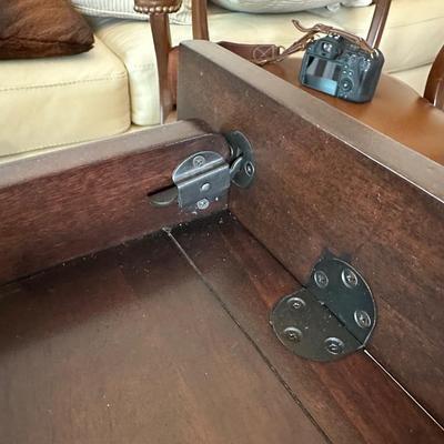 Whalen Espresso Wood Desk with Glass Surface