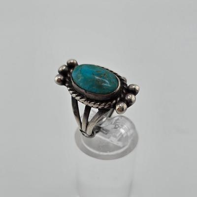 Lot 22: Three (3) Native American Style Rings with Stones / All Size 5.5
