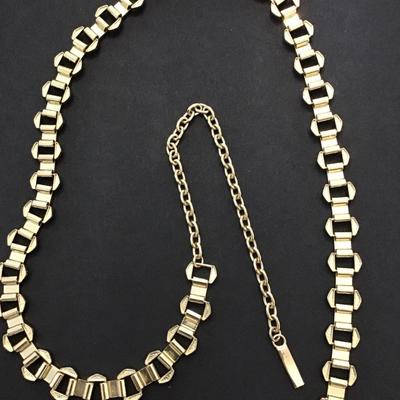 Sale Photo Thumbnail #176: Gold linked Gold tone women’s fashion belt please see attached photos