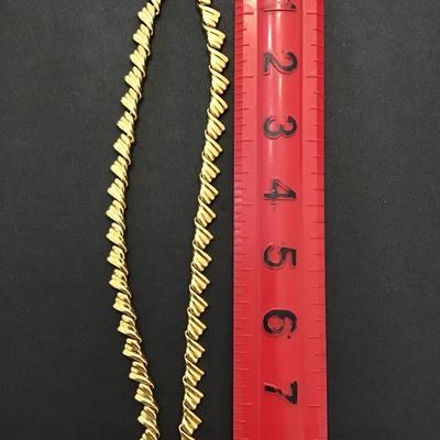 Sale Photo Thumbnail #196: Very nice vintage Napier gold tone, choker style necklace. Please see attached photos.