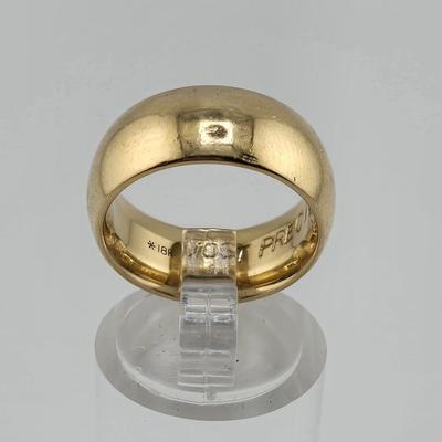Lot 46: 18k Gold Solid Band - 12g / Size 6
