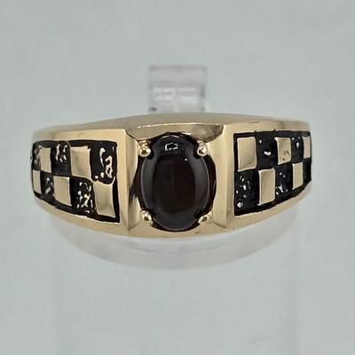 Lot 48: 10k Gold Plated on 925 Silver Ring - 4g / Size 9