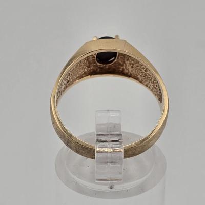 Lot 48: 10k Gold Plated on 925 Silver Ring - 4g / Size 9