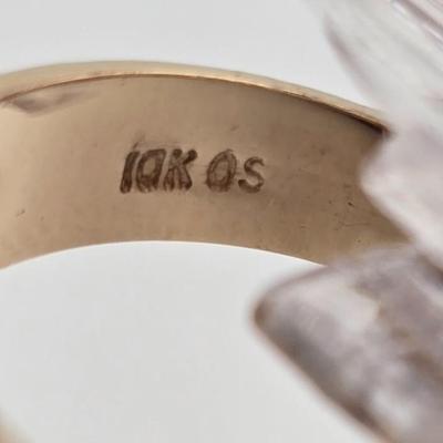 Lot 48: 10k Gold Plated on 925 Silver Ring - 4g / Size 9