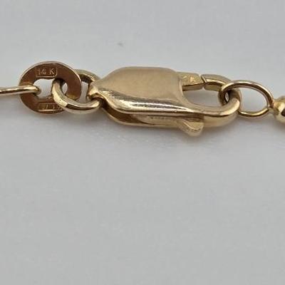 Lot 49: 22" - 14k Gold Necklace / 11g