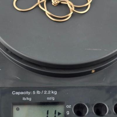 Lot 49: 22" - 14k Gold Necklace / 11g