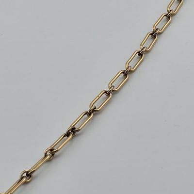 Lot 51: 21" - 10k Gold Link Necklace (Broken Link) - 11g