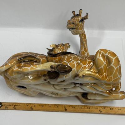 Sale Photo Thumbnail #17: Wonderful attention to detail. This porcelain ceramic statue is in very good condition.