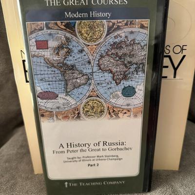 Sale Photo Thumbnail #360: "A History of Russia: From Peter the Great to Gorbachev," an educational course from The Great Courses, a brand owned by The Teaching Company. 
Here's more information about this course:
Subject: It's a comprehensive history course covering the period of 