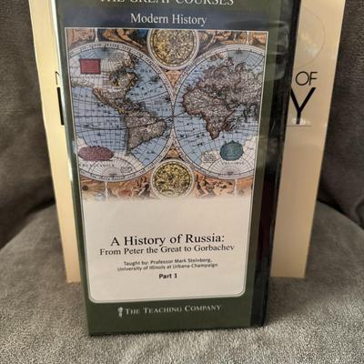Sale Photo Thumbnail #362: "A History of Russia: From Peter the Great to Gorbachev," an educational course from The Great Courses, a brand owned by The Teaching Company. 
Here's more information about this course:
Subject: It's a comprehensive history course covering the period of 