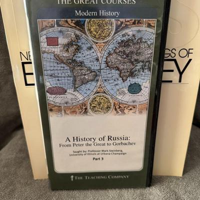 Sale Photo Thumbnail #361: "A History of Russia: From Peter the Great to Gorbachev," an educational course from The Great Courses, a brand owned by The Teaching Company. 
Here's more information about this course:
Subject: It's a comprehensive history course covering the period of 