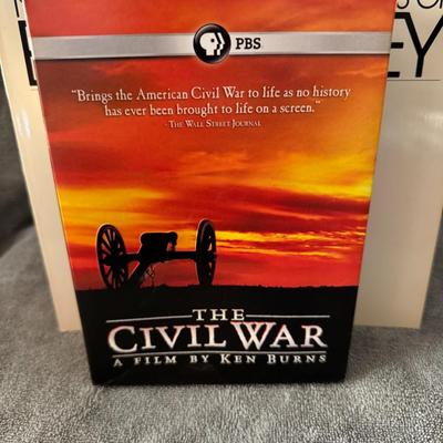 Sale Photo Thumbnail #363: DVD box set for "The Civil War: A Film by Ken Burns", an acclaimed documentary series produced by Ken Burns and Ric Burns and first aired on PBS in September 1990. 
Here's some information about the documentary:
Content: This nine-episode series provides 