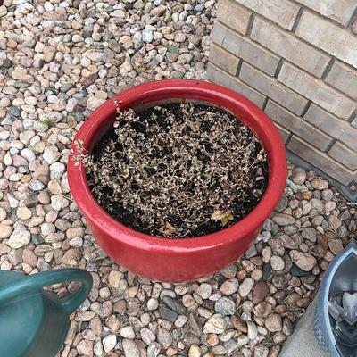 FLOWER POTS AND GARDEN TOOLS