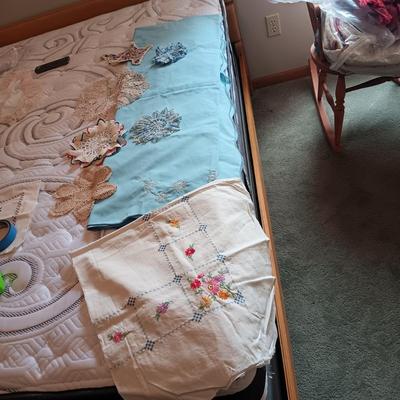 HAND EMBROIDERED TABLECLOTHS AND HAND CROCHETED DOILIES