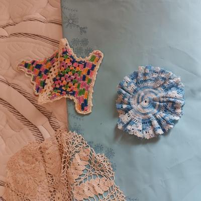 HAND EMBROIDERED TABLECLOTHS AND HAND CROCHETED DOILIES