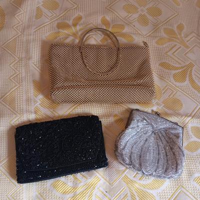 3 BEADED PURSES