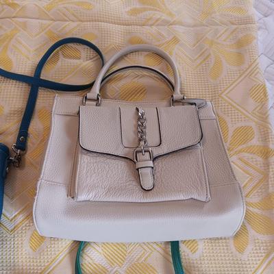 2 PURSES AND A TOTE WITH A MATCHING SMALLER BAG