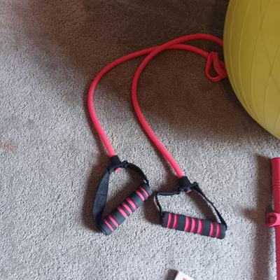 EXERCISE ITEMS AND STRETCH BOOK