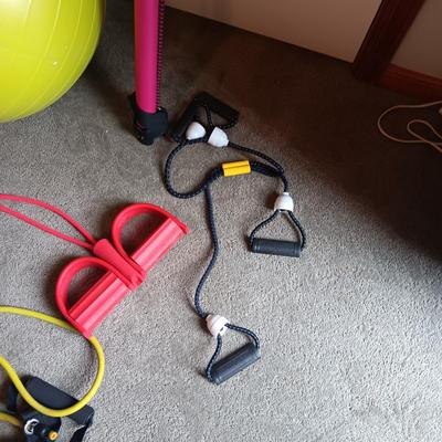EXERCISE ITEMS AND STRETCH BOOK