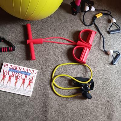 EXERCISE ITEMS AND STRETCH BOOK