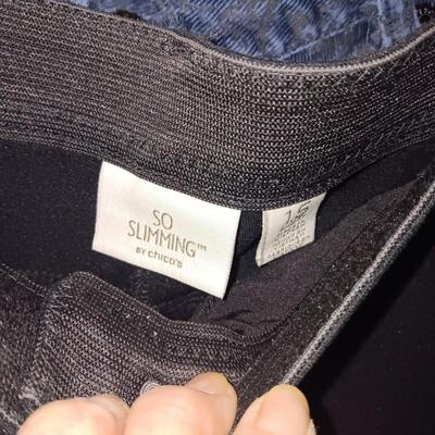 LADIES DENIM, DRESS AND CASUAL PANTS (6 - 8) PLUS NIGHT GOWNS (MED)