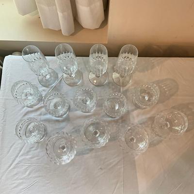 938 Large 14pc Set of Schott Zwiesel German Cut Crystal Stemware