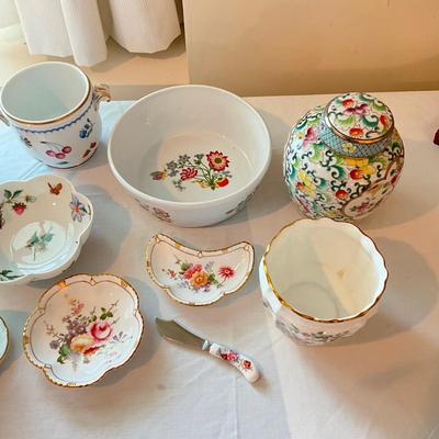 943 Lot of Floral Porcelain China