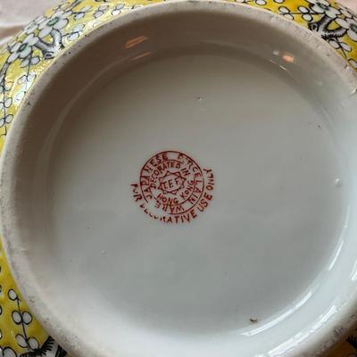 944 Lead Bottom Tray Set of Three Japanese Porcelain Lot