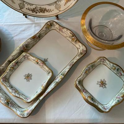 946 Nippon Hand-Painted Porcelain China Set