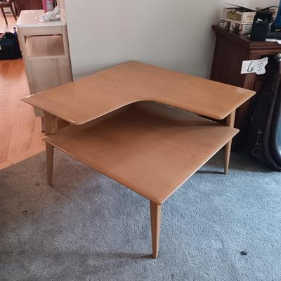 MCM HEYWOOD WAKEFIELD 2 TIER CORNER TABLE IN GREAT CONDITION