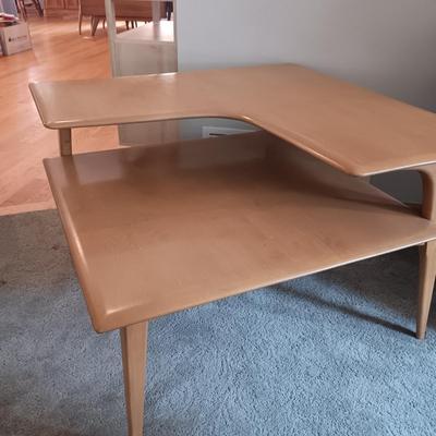 MCM HEYWOOD WAKEFIELD 2 TIER CORNER TABLE IN GREAT CONDITION