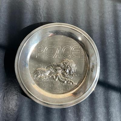 966 Silver" Peace" Banquet Plate