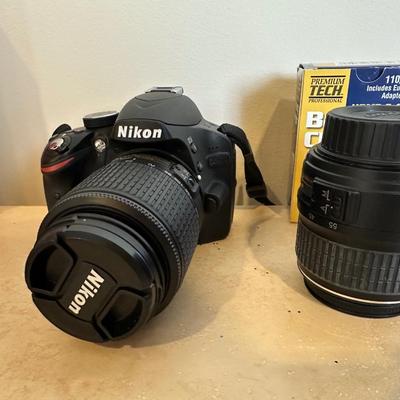 Nikon D3200 DSLR Camera Bundle with 2 Lenses, Case, Tripod & Accessories