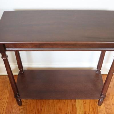 Traditional Dark Wood Side Table