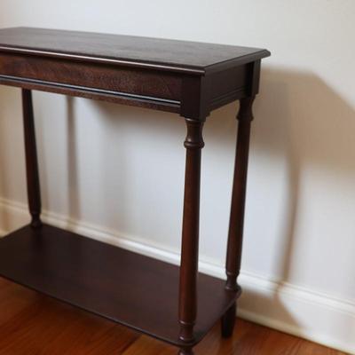 Traditional Dark Wood Side Table