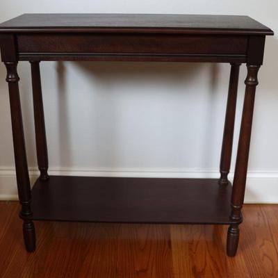 Traditional Dark Wood Side Table