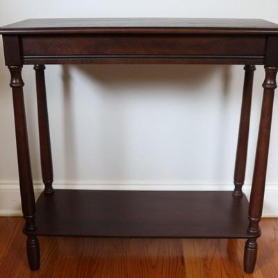 Traditional Dark Wood Side Table