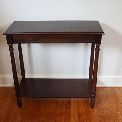 Traditional Dark Wood Side Table