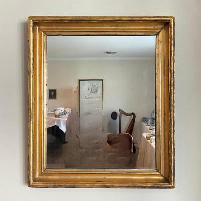 992 Antique Gold Gilt Wall Mirror