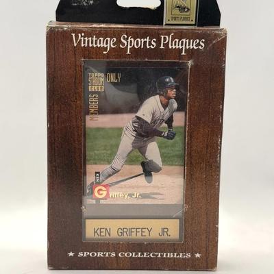 Lot 11: Ken Griffey Jr. Vintage Sports Plaques – Baseball Legend Memorabilia