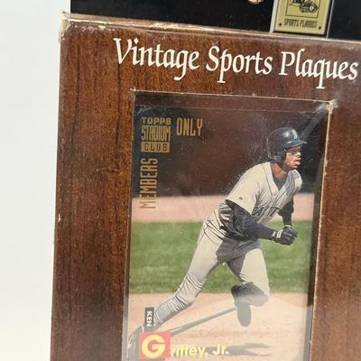 Lot 11: Ken Griffey Jr. Vintage Sports Plaques – Baseball Legend Memorabilia