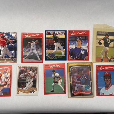 Lot 12: Vintage & Modern MLB Baseball Card Lot – Greg Maddux Rated Rookie, Torii Hunter, Jermaine Dye & More
