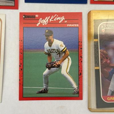 Lot 12: Vintage & Modern MLB Baseball Card Lot – Greg Maddux Rated Rookie, Torii Hunter, Jermaine Dye & More