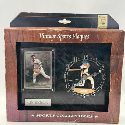 Lot 17: Alex Rodriguez Vintage Sports Plaque – Early Career Collectible | Seattle Mariners Era Memorabilia