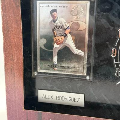 Lot 17: Alex Rodriguez Vintage Sports Plaque – Early Career Collectible | Seattle Mariners Era Memorabilia
